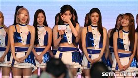 Fubon Angels開季記者會，韓籍成員李珠珢中文自我介紹緊張落淚。（圖／記者劉彥池攝影）