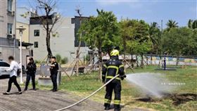 警方,火勢,寵物,屍體,草皮,屏東（圖／屏東小鎮資訊粉絲提供） 