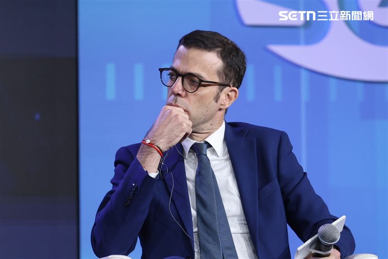 法國在台協會主任龍燁代表出席論壇分享觀點,強調台灣與歐洲在半導體與新創領域的合作潛力持續升溫。(圖/記者鄭孟晃攝影)