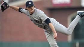 洋基新任王牌佛里德（Max Fried）開幕戰6.1局無失分。（圖／路透社／達志影像）