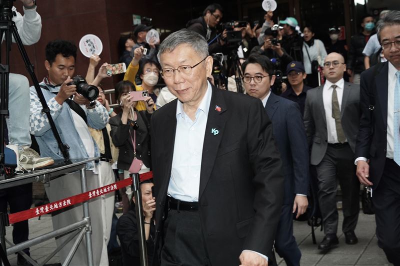 柯文哲一審宣判4罪合併執行17年，褫奪公權6年。（圖／記者趙于瑩攝影）