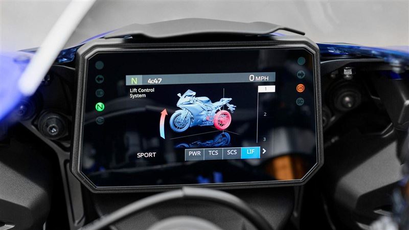 全新5吋TFT儀表支援手機連線與導航。（圖／翻攝Yamaha網站）