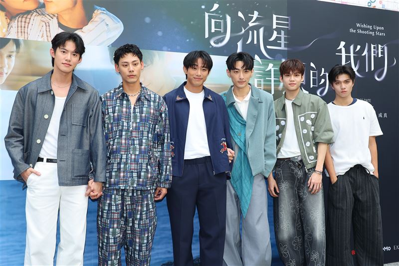 左起余杰恩、各務孝太、初孟軒、鍾岳軒、陳彥旭、郭大睿。（圖／記者鄭孟晃攝影）