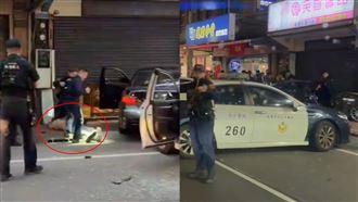 新／桃園槍響！通緝犯著魔撞警…噴2把槍