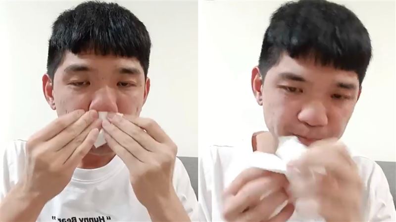 晚安小雞崩潰落淚表示，自己現在是人生最低谷的時候，坐牢出來又被騙這麼多錢，甚麼都沒了。（圖／翻攝自晚安小雞臉書）