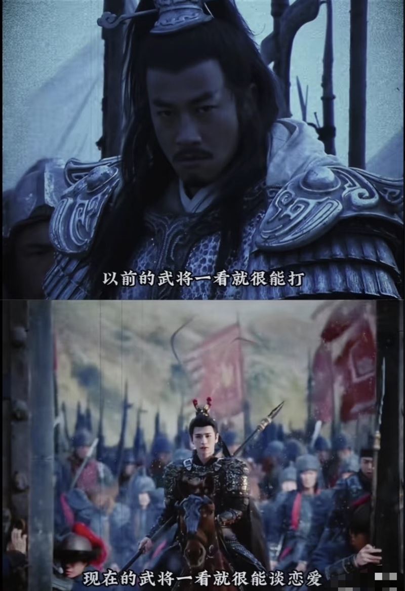 隨著討論升溫,曾在2012年出演《楚漢傳奇》並飾演項羽的何潤東意外被網友拿來對比。當年何潤東在劇中以滿臉戰損妝、鬍渣與血跡呈現霸氣武將形象,被不少觀眾認為更貼近「戰場將軍」的設定,也因此再度被翻出討論。(圖/翻攝自微博)