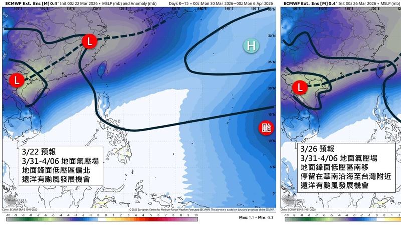 清明連假「鋒面滯留」 雨炸全台連下8天