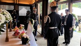 余家昶、林鴻森入祀桃園忠烈祠（3）桃園市政府27日在忠烈祠舉行「桃園市115年春祭致祭革命先烈暨林鴻森、余家昶烈士入祀典禮」，由桃園市長張善政擔任主祭官，典禮依序舉行奏樂、獻花、讀祭文及鞠躬禮等儀式。中央社記者葉臻攝　115年3月27日