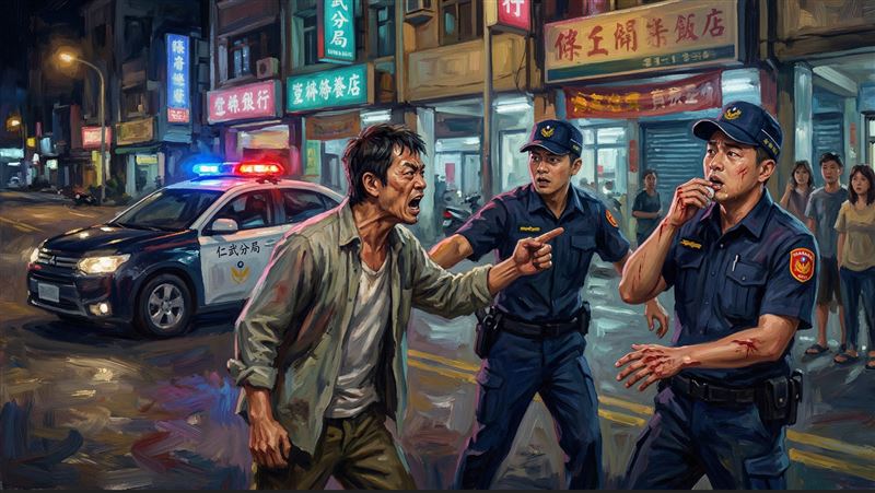 罵警「會宏幹嗎」吐口水!高雄男慘了