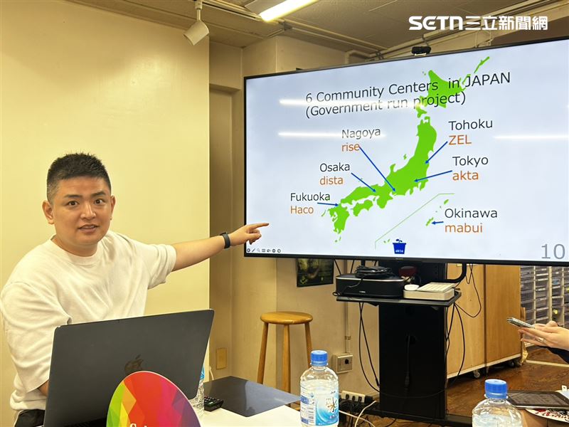 AKTA理事長岩橋恒太介紹日本HIV現況，以及機構在愛滋防治上的成果。（圖／記者簡浩正攝影）