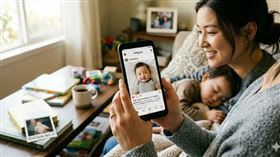 許多家長在孩子出生時狂曬娃，但孩子長大就不再瘋狂PO照，原因為何在網路引發討論。（示意圖／AI生成）