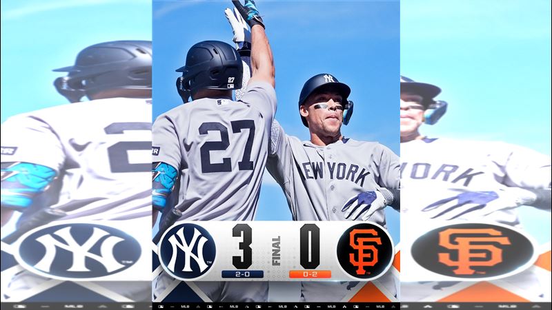 洋基3:0完封巨人。(圖/翻攝自MLB X)