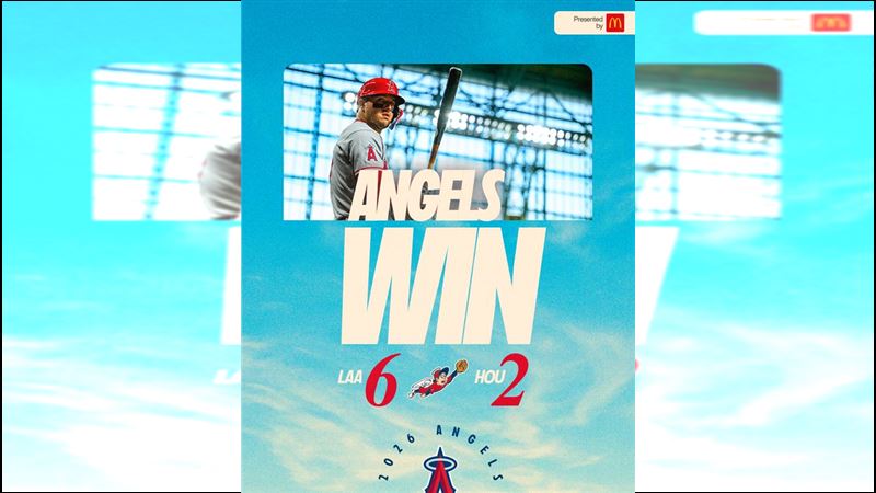 菊池雄星差2個出局數投滿5局，和本季首勝擦肩而過。（圖／翻攝自天使推特）