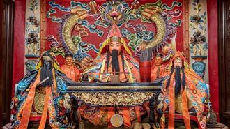 ▲桃園景福宮開漳聖王和玄壇元帥（圖／寶島神很大）