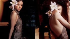 近年積極轉往中國發展的藝人歐陽娜娜，以往多以甜美或休閒風格亮相，近日卻因一組旗袍造型大膽突破形象，引發網路熱議，吸引大量粉絲按讚關注。（圖／翻攝自歐陽娜娜IG）