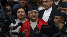 Z世代致命抗議涉疏失，尼泊爾前總理奧利遭逮捕。（圖／翻攝自X平台 @genzdigest）