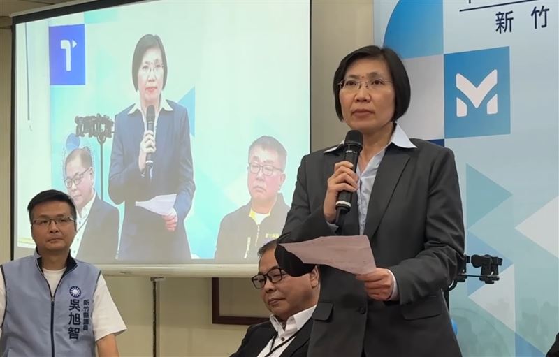 徐欣瑩致詞時哽咽。(圖/記者羅欣怡攝影)