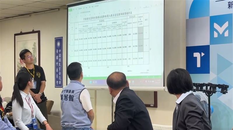 陳見賢、徐欣瑩同時得知初選結果。(圖/記者羅欣怡攝影)