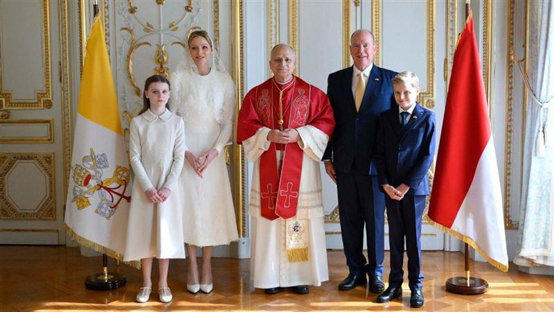 教宗良十四世首訪摩納哥 夏琳王妃接駕