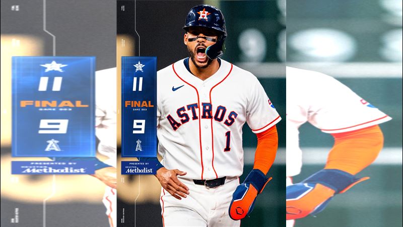 太空人11：9擊敗天使。（圖／翻攝自太空人 X）