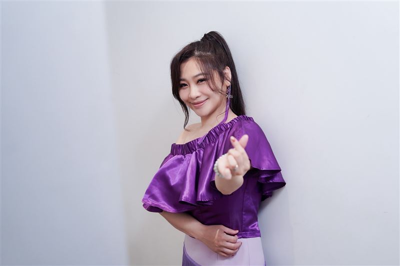 紫君將劉德華視為偶像,透過歌曲告白「歐巴我愛你」。(圖/記者趙于瑩攝影)