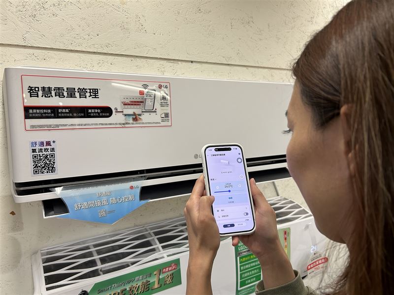 LG極淨系列冷暖空調搭載溫濕智控科技,打造乾爽舒適的室內環境。(圖/486團購提供)