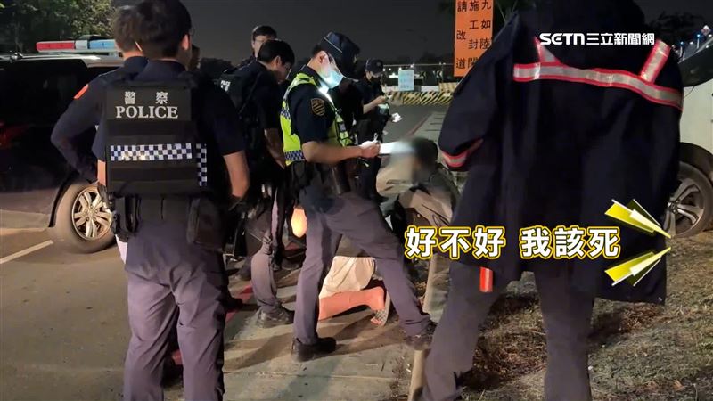 嫌犯情緒相當激動，警方毒品測試結果為陽性