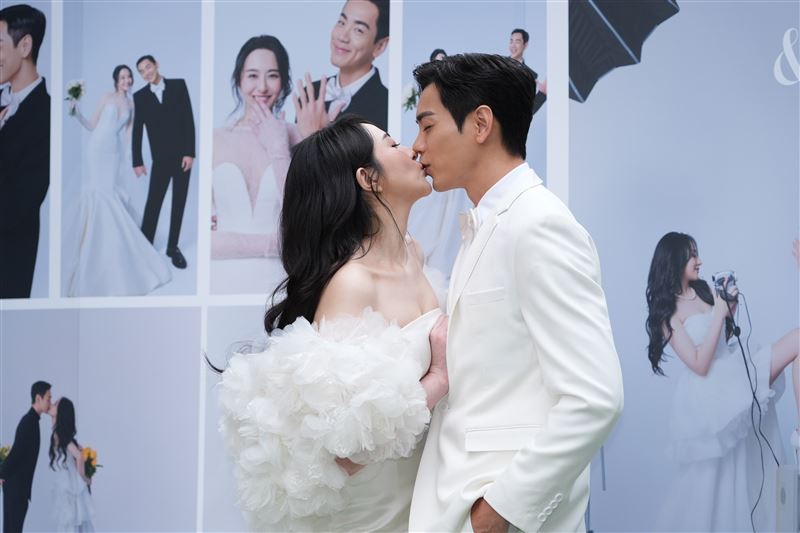 禾浩辰與吳品潔舉辦浪漫婚禮。（圖／記者鄭孟晃攝影）