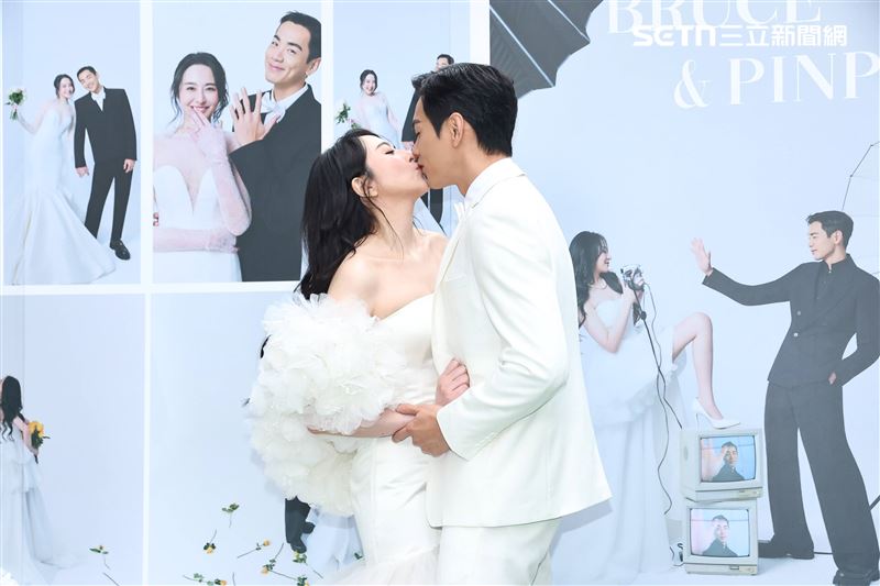 禾浩辰與吳品潔甜到出汁。（圖／記者鄭孟晃攝影）