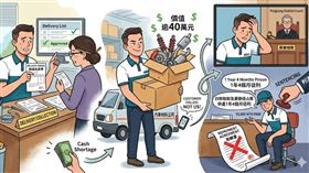 內鬼,侵占,汽車材料行,屏東