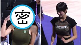 慕獅女孩成員「口水」引起球迷討論。（翻攝自TPBL YT頻道）