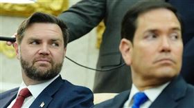 美國副總統范斯（左）、國務卿盧比歐。（圖／達志／美聯社）