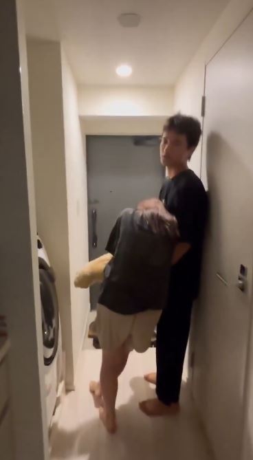 一段疑似多名日本偶像私下聚會的影片,在社群平台X流傳。(圖/翻攝自X平台 @4qaes)