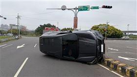車禍事故現場。（圖／翻攝畫面）