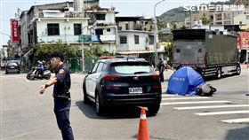 高雄,貨車,車禍,臟器,左營,內輪差,死角,死亡（圖／翻攝畫面）