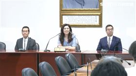 鄭麗文於國民黨中央黨部召開記者會說明鄭習會。（圖／翻攝畫面）