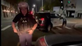 台中BMW，深夜急煞，開太慢，遭攔查，駕駛不滿，1年被攔50次，喊告，警方方回應(圖／翻攝畫面)