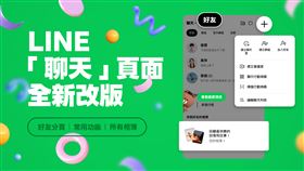 LINE「聊天」頁面全新改版，三大亮點讓聊天頁面煥然一新。（圖／LINE提供） 