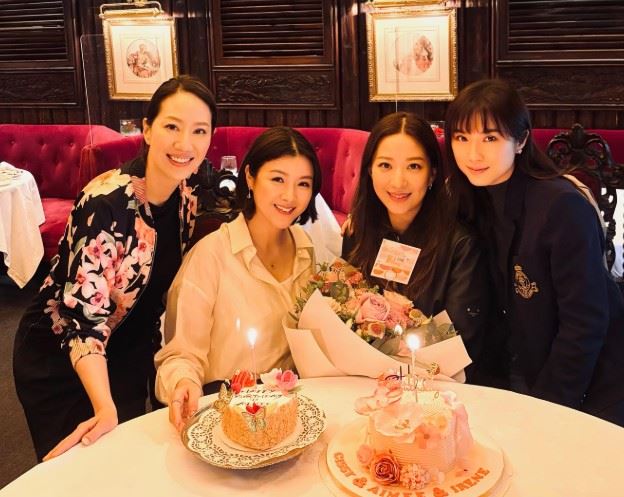 陳茵媺與多位閨蜜聚會，同場聚會的好友包括汪詩詩、汪圓圓（現名蔡汪鎂庭）以及劉倩婷等人，皆為知名社交圈人物。（圖／翻攝自陳茵媺IG）