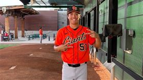 陽念希飆生涯最速158公里。（圖／中央社）