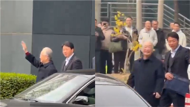 中國前總理溫家寶現身北京。（圖／取自X）