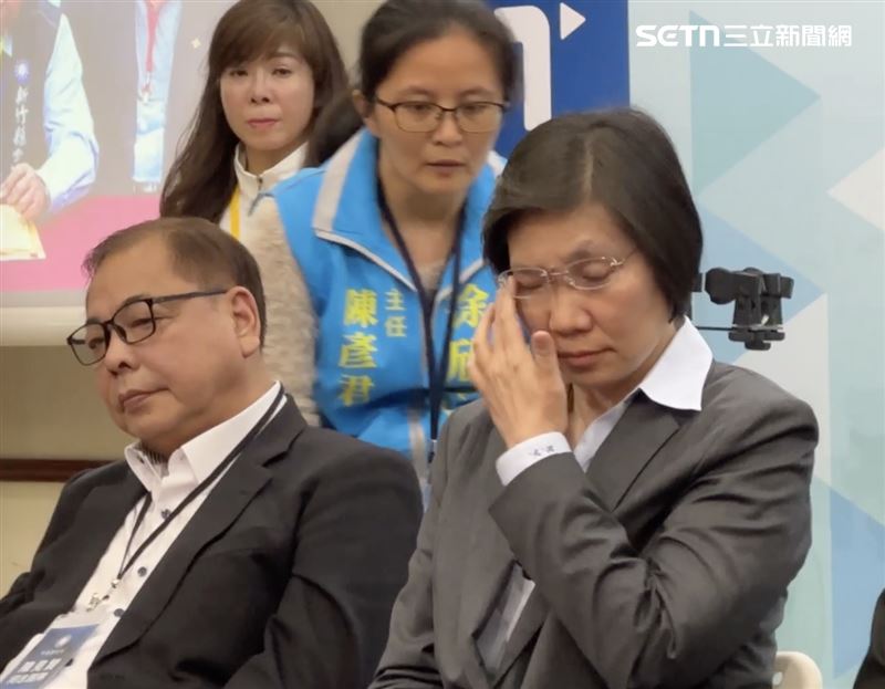 徐欣瑩初選結果公布後，激動落淚。（圖／記者羅欣怡攝影）