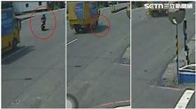 交通大隊,高雄路竹區,男大生,分隔島,缺口,車禍（圖／翻攝畫面）