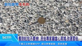 門前見全新1元硬幣黏黑髮夾頭髮　屋主驚呼「詭異」