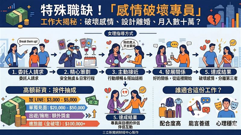 這樣也能賺/「破壞感情」也能拿高薪?