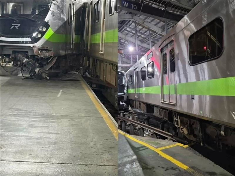 台鐵表示,已成立北區緊急應變分組進行後續處理,原因由運安處調查中。(圖/三鐵情報社:事故通報與鐵道事件分享提供)