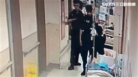 新北,新店,耕莘醫院,醉男,護理師,點滴,手肘,攻擊。（圖／翻攝畫面）