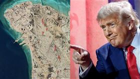 川普政府擬派軍隊攻下伊朗「石油心臟」哈格島。（組圖／翻攝自X平台 @MarioNawfal、白宮臉書）