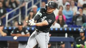 芝加哥白襪隊日籍球星村上宗隆雖未能成功挑戰開季連續4場全壘打的紀錄，但他全場4打數1安打1得分，連續4場有安打表現。（圖／美聯社／達志影像）