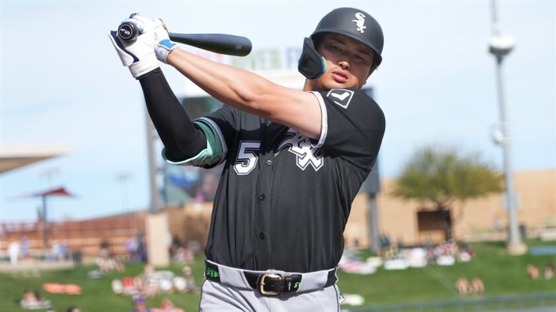 芝加哥白襪隊日籍球星村上宗隆雖未能成功挑戰開季連續4場全壘打的紀錄，但他全場4打數1安打1得分，連續4場有安打表現。（圖／翻攝自X平台 @OOSSports）